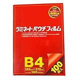 稲進 ラミネーターフィルム 100μ B4サイズ SP100263370