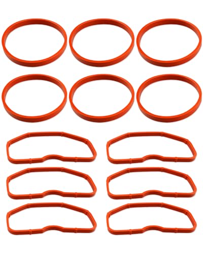 Upper & Lower Intake Manifold Gaskets Fit for Audi A7 A6 A8 S4 S5 Q5 Q7 SQ5 3.0T 2009-2019, Replacement 079129717B 079129717D 3.0T