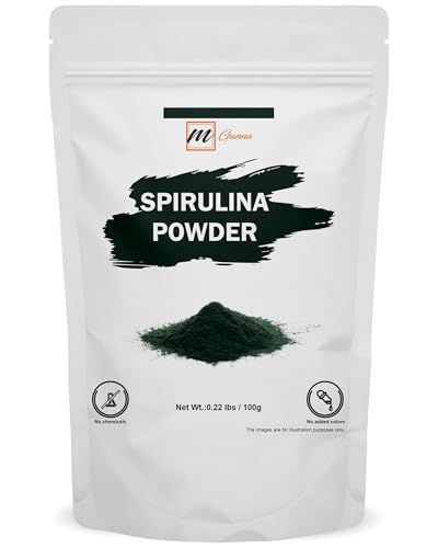 mGanna 100% Spirulina Powder-Blue Green Algae Powder 0.22 lbs - 100 g