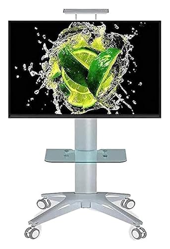 Soporte móvil para TV con ruedas y bandeja ajustable miniatura 1