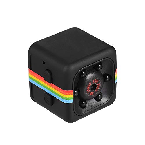 Mainstayae Mini Cube Camera 1080P HD IR Visão noturna 120 ° Grande angular 32GB de memória estendida