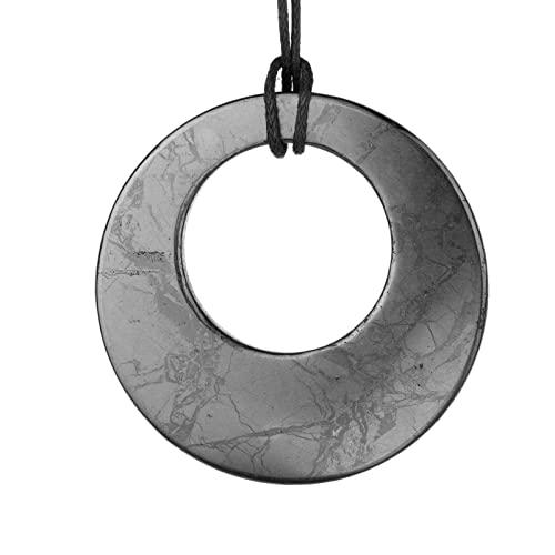 Shungite Necklaces - Various Geometric Shapes Pendants - Authentic Rare Stone