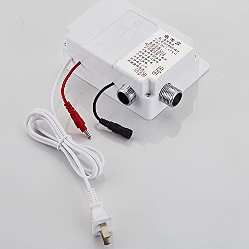Bateria do umywalki łazienkowej, ciepła i zimna łazienka automatyczne bezdotykowe baterie z czujnikiem oszczędzającym wodę indukcyjny elektryczny kran zlew bateria bateria (kolor: Nero)