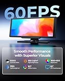 Krunia 8.1" Wireless Portable 60FPS Car Play Screen for Apple CarPlay & Android Auto, OTA Updates, Backup Camera, Mirror Link, Bluetooth, Voice Control, GPS Navigation - Image 3