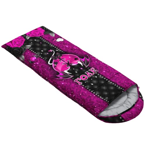 Image of QOOMO Ball Flower Camping Sleeping Bags,3 Season Warm & Cool Weather,Lightweight,Waterproof Sleeping Bags for Adults & Kids,Traveling,and Outdoors,Camping Gear Equipment
