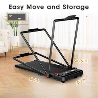 Stepwaver Treadmill with Incline and Handle bar, Walking Pad with Handle Bar, 17" Widened Running Belt,15% Incline Treadmill, 4MPH/7.6MPH, 3.0 HP 380lbs Capacity, Remote and App Control
