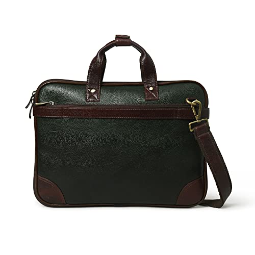 ADYAN 15" Leather Briefcase for Men & Women Laptop Bag