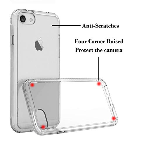 Ucolor Palm Leaves Case For Iphone 6S 6 7 8 Se 2Nd Se 2022 Released Transparent Clear Case Hybrid Tpu Bumper + Hard Back Cover Compatible With Iphone 6S/6/8/7 Se 2Nd/Se 3 #TOP5