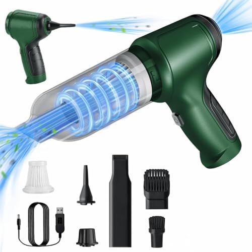 Aspirador Soprador de Pó Portátil 3 em 1, Mini Aspirador Automotivo e Doméstico– Limpeza de Poeira e Líquidos, Potência 120W- Linha Premium