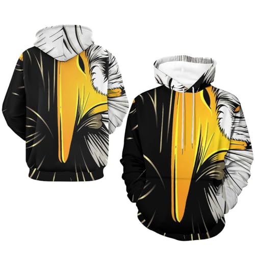 Sweat à Capuche Oiseau Pull Unisexe Manche Longue 3XL - 7