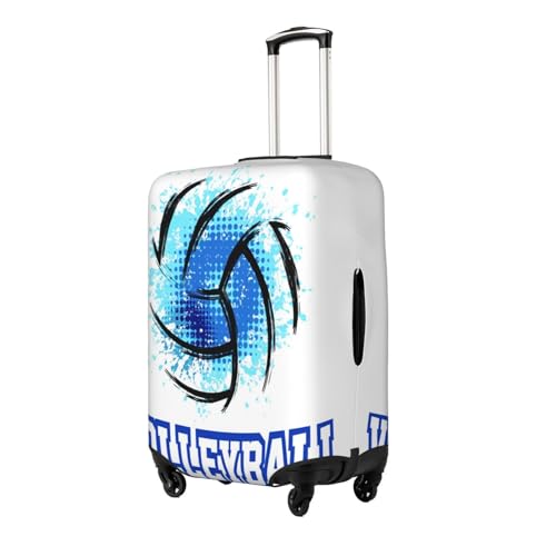 Volleyball Blue Luggage Cover for Suitcase, Suitcase Cover Protector Fit 25-28 Inch Luggage Travel Accessories, L2