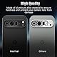 HeeYeal Kameraschutz für Google Pixel 9 Pro 5G, 9H Härte Kratzfest Metall Aluminiumlegierung Objektivschutzrings, Kamera Styling Rahmen, Hinten Linse Schutzfolie Hülle für Pixel 9 Pro 5G - Schwarz