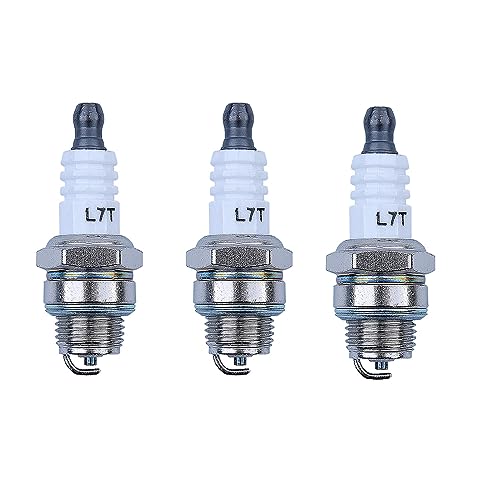Bougie d'allumage L7T pour tronçonneuse et tondeuse BPMR7A en lot de 3 pièces