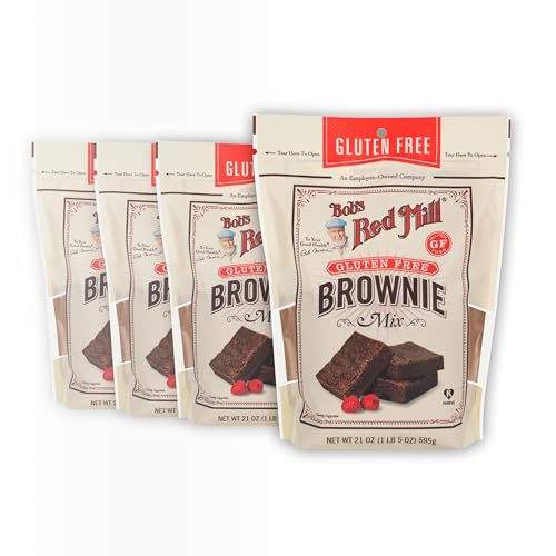 Bob's Red Mill Gluten Free Brownie Mix, 21 oz (Pack of 4)