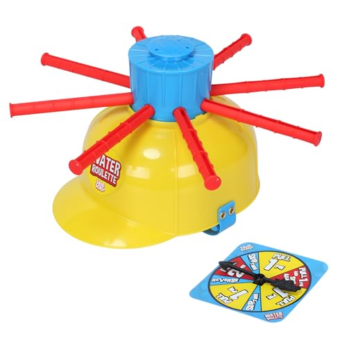 Zing Hog Wild Water Roulette Game: The Ultimate Suspense-Filled Water Challenge Hilarious Fun Family Party Game with Adjustable Helmet Rods and Spinner Kids and Adults - Ages 8 and Up