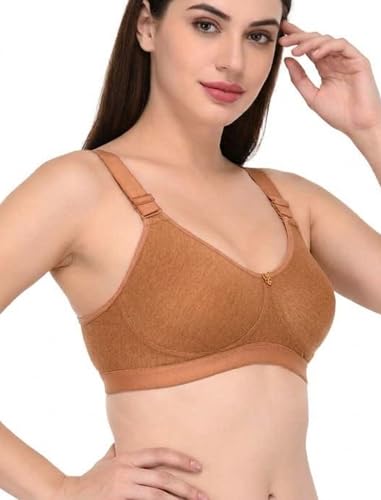 Image of Viral Girl Cotton Hosiery Women's Bra | Non-Padded Wire-Free Design with Adjustable Straps | Full Coverage Comfortable Bra | Soft Stretchable Fabric for All Day Support