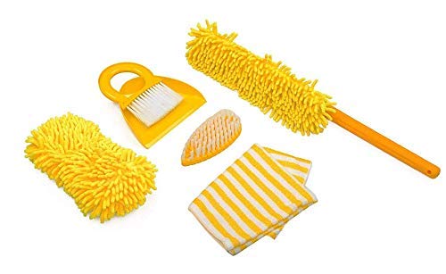 JENY Car Care Accessories Wash Towel Microfiber Applicator Pad Detailing Brush Microfiber Hand Washing Tool Sets 5 Pcs Car Cleaning Kit-image-15