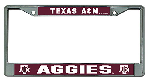 Rico Industries NCAA Texas A&M Aggies Standard Chrome License Plate Frame