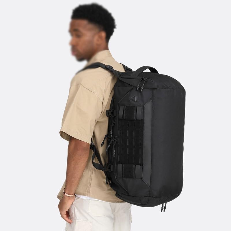 Men's Waterproof Handbag Short Distance Business Trip Fitness Bag Multi Functional Lightweight Storage(Gray)