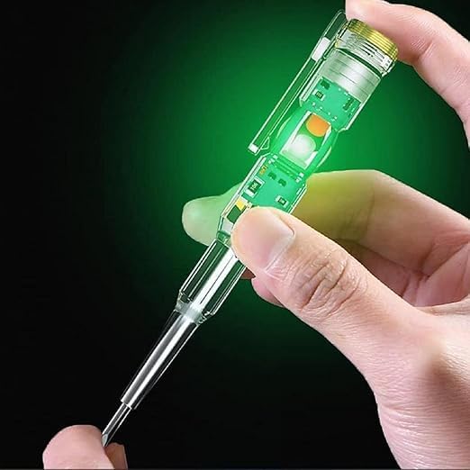 Image of 1 Pcs Electrical Voltage Tester Pen, 70-250V Induction Power Detector with in-built Screwdriver, Electric Current Tester with LED Color Light, Non-Contact AC Voltage Test Pen