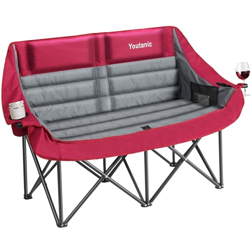 Youtanic Oversized Camping Chair, Double Folding...