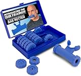 Bas Rutten O2Trainer: Breathing Muscle Training Device – Lung Power & Endurance Tool for Athletes, Singers & High-Altitude Performance – Diaphragmatic Respiratory Trainer – 16 Resistance Caps – Blue