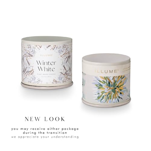 Image of Illume Vanity Tin Candle, Winter White, Signature 11.8 oz.