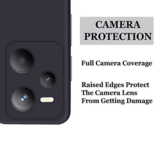 Image of A rtistque Liquid Silicone Back Cover Case for Realme C35 / Realme Narzo 50A Prime Matte Shockproof TPU Soft Flexible with Camera Protection - Black