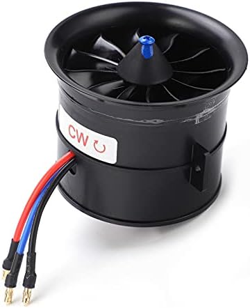 Miniatura 6 de VGEBY Conducto RC de 2.756 in, EDF 2.756 in 12 hojas conducto 6S 2100KV ESC controlador de velocidad conjunto material compuesto para coche RC (CW)