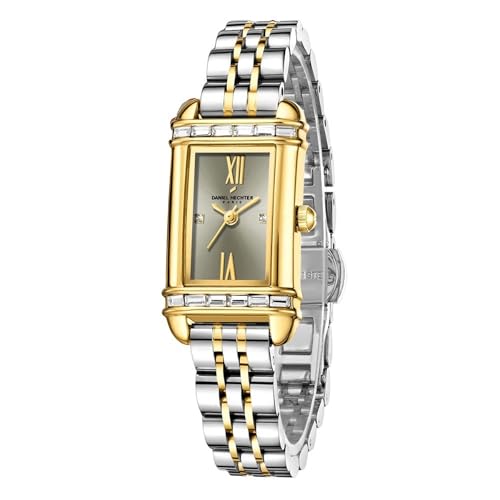Image of Daniel Hechter Paris Louvre Collection Square Dial Watch for Women with Roman Indices and Stainless Steel Strap-DHW2006