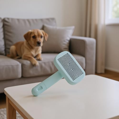 Cepillo autolimpiante para perros que elimina nudos sin tirones 3