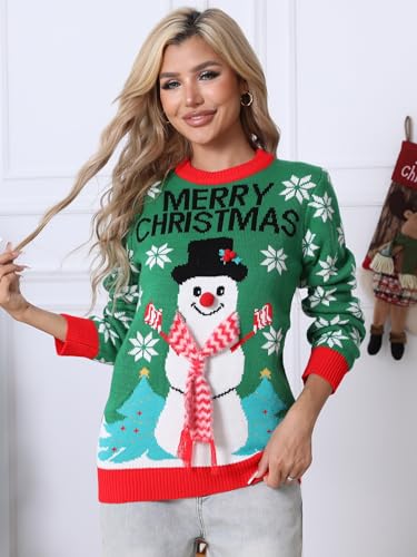 Image of PECHAR Christmas Tree Sweatshirts Women Pine Tree Print Shirts Nature Lover Gift Casual Tee Long Sleeve Xmas Pullover