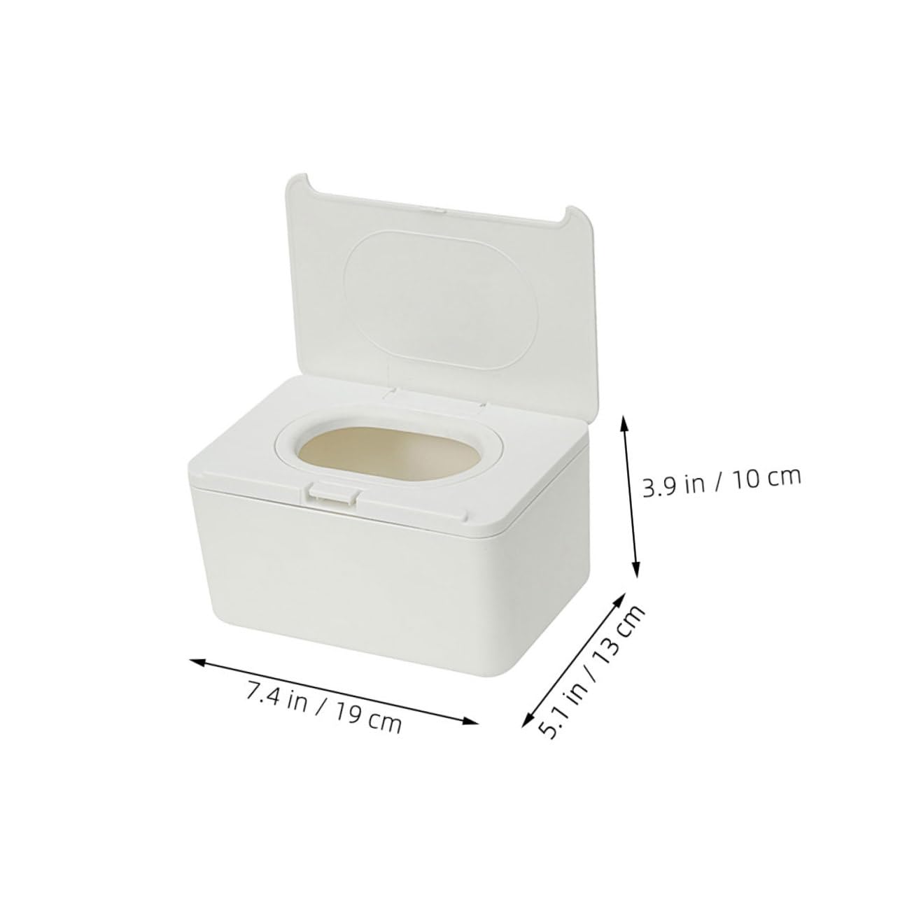 Dispensador de Toallitas Húmedas para Bebés de Plástico Blanco 2 Piezas