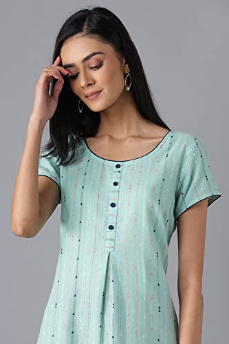 Image of Aurelia Women's Cotton Regular Fit Casual Kurta