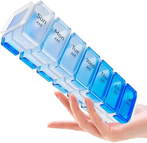 Amazon.com: Extra Large Pill Organizer 2 Times a Day – XL Pill Box 7 ...