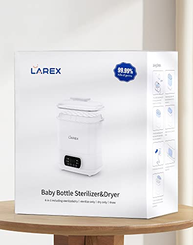 Larex ‎BS01 Baby Bottle Sterilizer, 4-In-1 Electric Steam Bottle Sterilizer And Dryer thumb #7