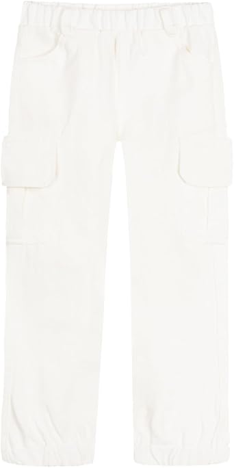 Mud Kingdom Boys Cargo Joggers Pant Elastic Waist with Hoop Pull On Outdoor Woven with Pockets