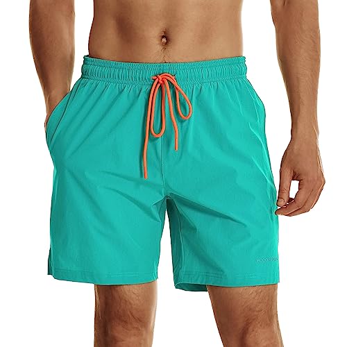 Image of HODOSPORTS Mens Swim Trunks 7 inch Quick-Dry Swim Shorts with Mesh Lining and Pockets