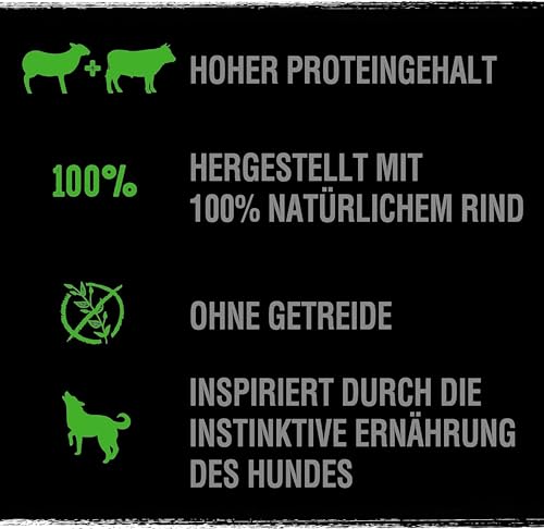 CRAVE Hund Schale Pastete mit Lamm und Rind 3 x 7 x 150g