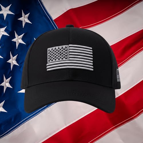 Image of USA Flag Hat American Flag Embroidered Patriotism On Display Comfortable Adjustable One Size Fits Most