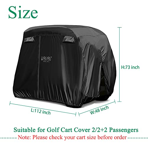Golf Cart Covers 2-4 Passengers 400D Golf Cart Storage Cover For Windproof Waterproof Sunproof Dustproof Golf Cart Cover #TOP5