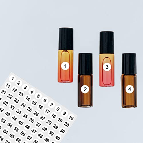 10 Sheets Small Self Adhesive Number Stickers, 1 to 100 Sticky Round Number Labels for Sorting, Organizing, Storage Boxes, Lockers, Office&School Supplies, 10 mm