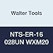 Walter Tools NTS-ER-16 028UN WXM20 Carbide NTS Threading Inserts, External Thread, Full Profile, American UN 60 Degree (Pack of 10)