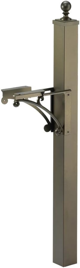 Deluxe Mailbox Post and Bracket Finish: French Bronze