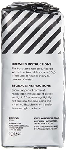 Image of AmazonFresh Go For The Bold Ground Coffee, Dark Roast, 12 Ounce (Pack of 3)
