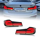 Car LED Headlight+Tail Light Assemblies For BMW G30 G38 M5 F90 2018-2020 Auto Fog DRL Brake Turn Signal Lamp Plug And Play(Tail light 2PCS)