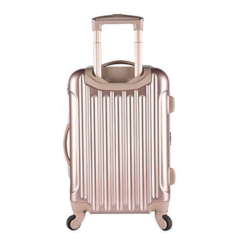 Kensie Women's Alma Hardside Spinner Luggage, Rose Gold, 3-Piece Set (20/24/28) #TOP4