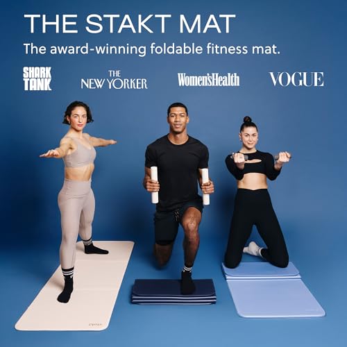 Stakt - The Original Foldable Yoga Mat, Premium Fitness & Multi-Purpose Workout Mat with Non-Slip Surface, Portable & Lightweight for Studio or Home Use, As Seen on Shark Tank - Image 3