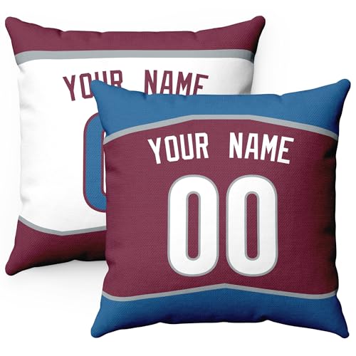 Image of ANTKING Throw Pillow 2 Packs Personalized Custom Any Name Number for Men Women Boy Gifts