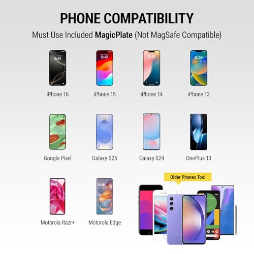 Image of SCOSCHE MagicMount Magnetic Mount Replacement Plate Kit - MagicPlate Color Matching Plates for iPhone /iPad and Other Smart Devices - Includes 3 Plates and 2 Cleaning Swabs - Silver (MAGRKSRI)